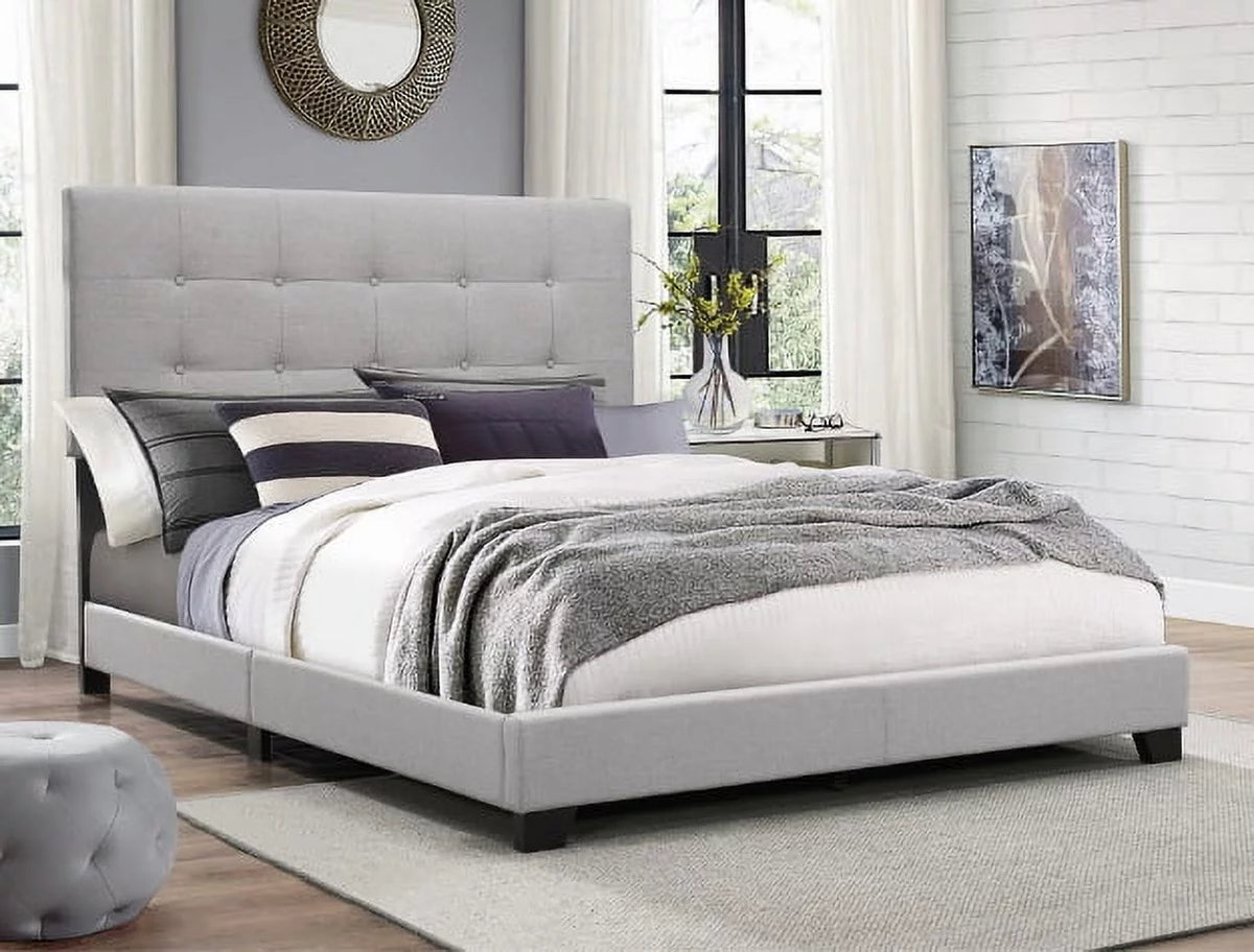 Gray Queen Panel Bed S534883