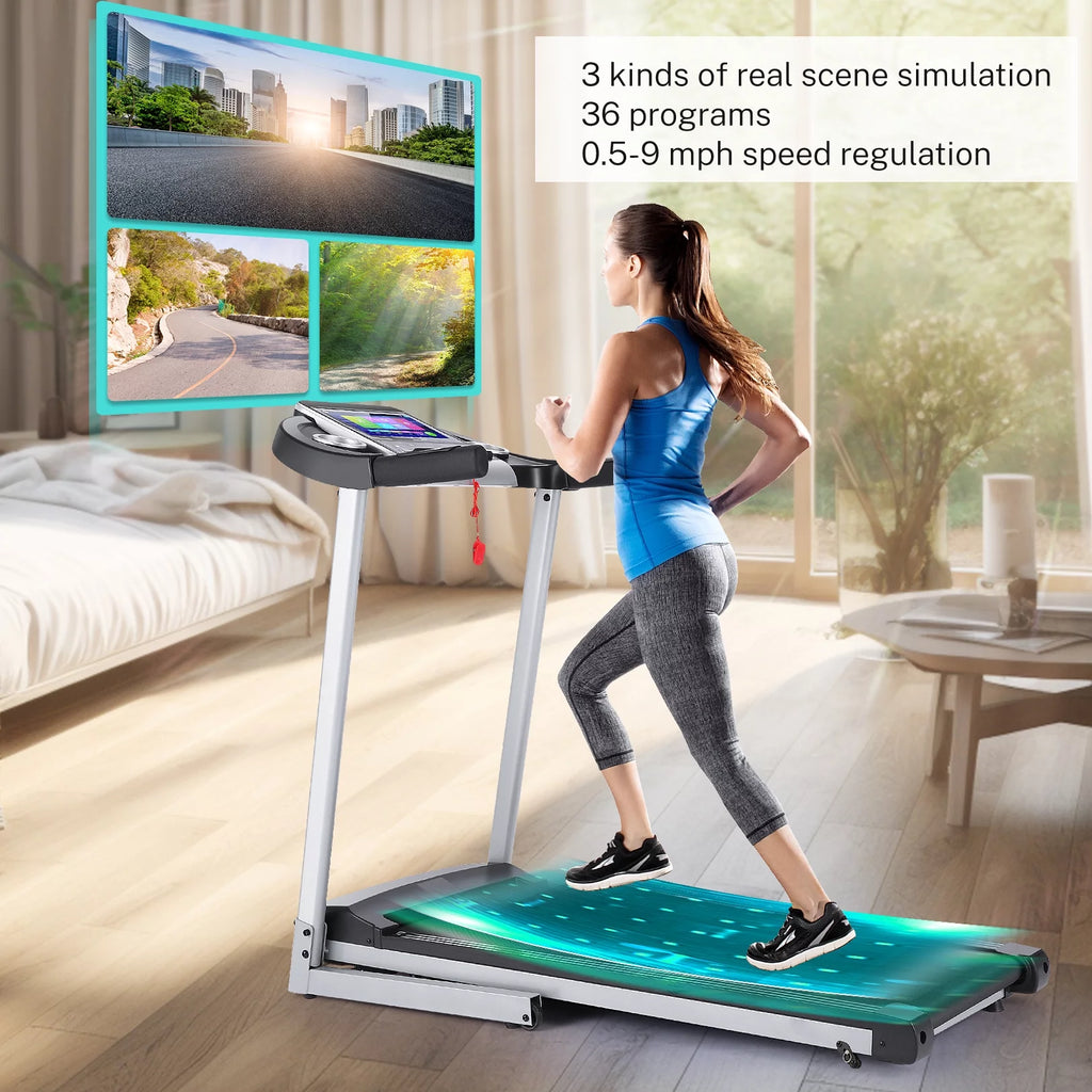 Electric Motorized Treadmill with 3 Incline Levels X11035