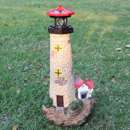 17.1" Solar Lighthouse with Rotating Beacon Z792