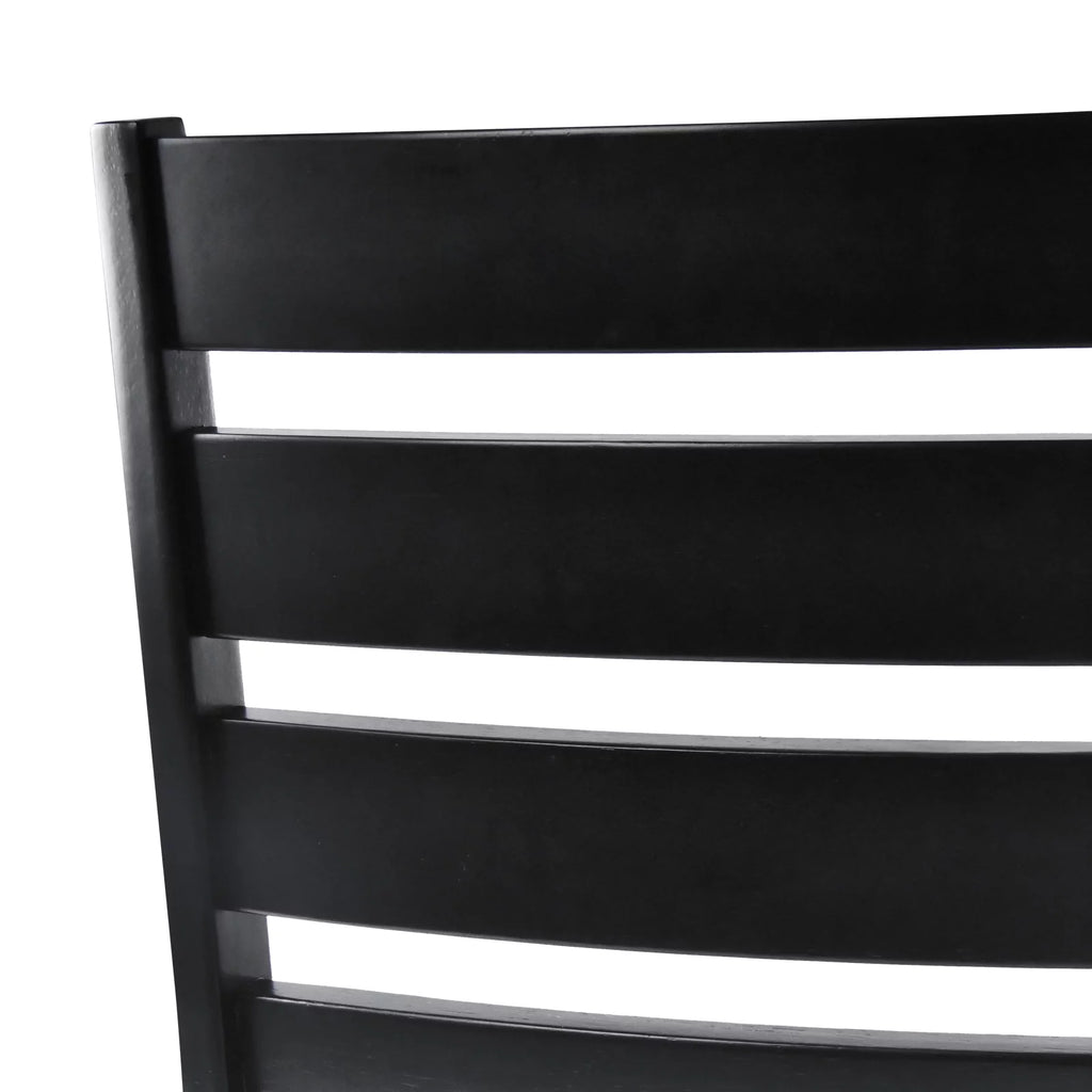 Black Wood Dining Chairs Set of 2 L37194