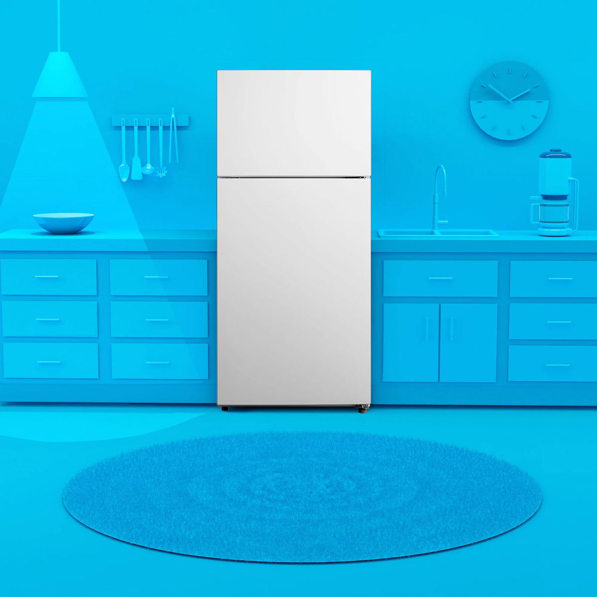 18.0 cu. ft. Top Freezer Refrigerator White J3948