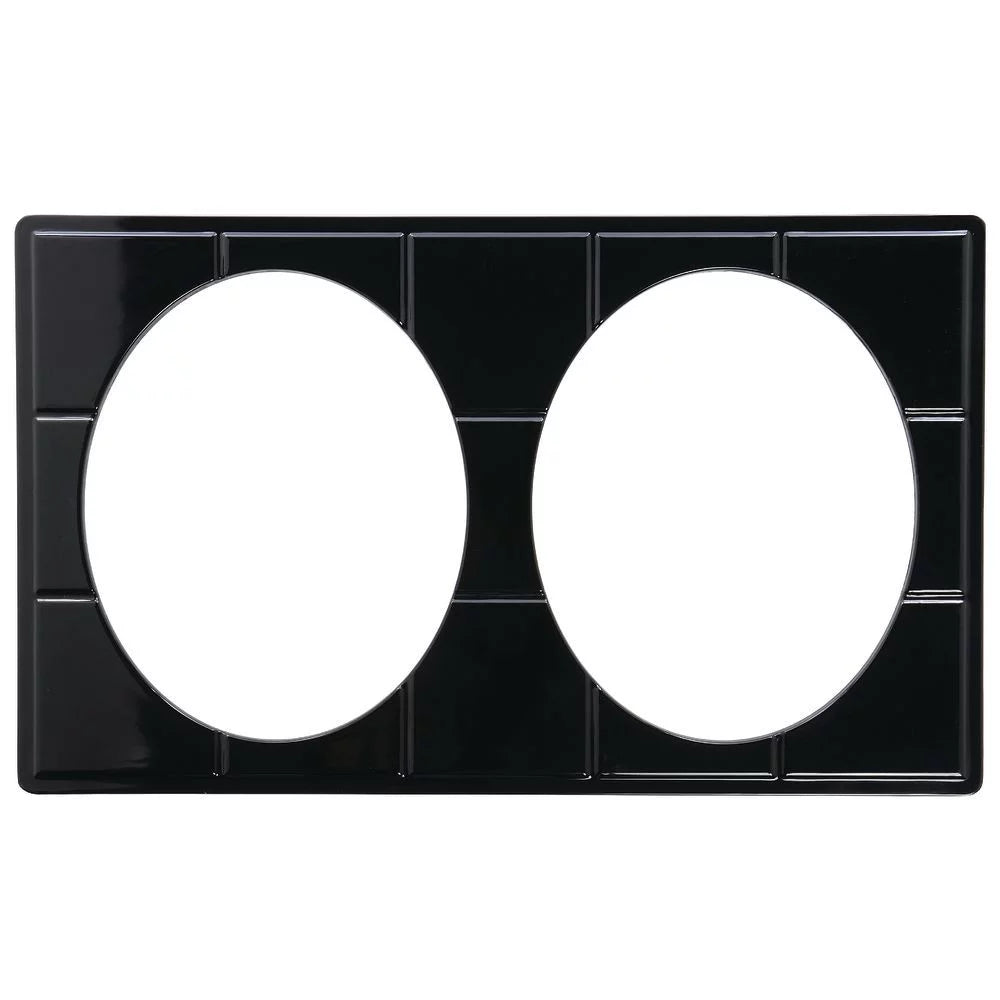 Black Melamine Full Size Food Bar Tile Tray O824619