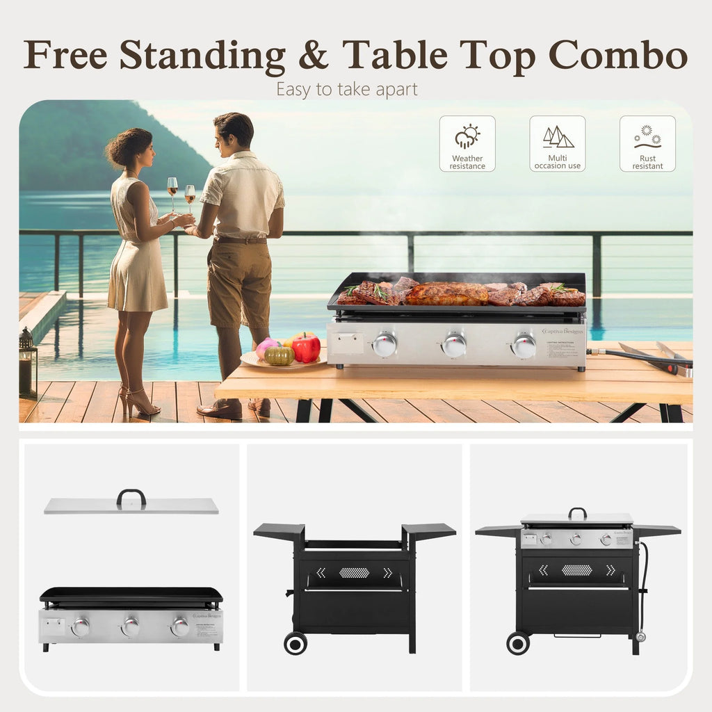 3-Burner Propane Gas Griddle O653449