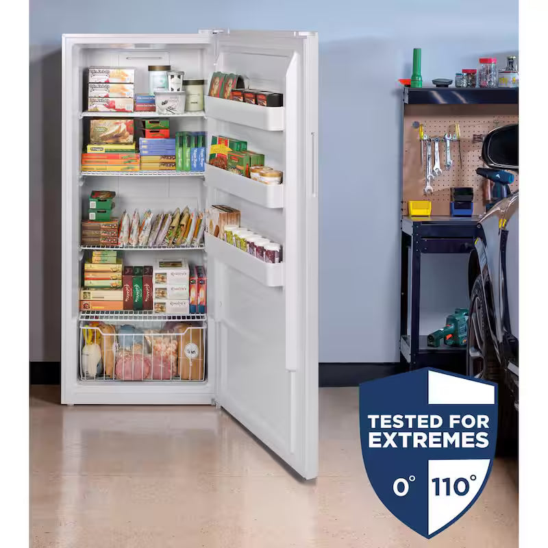 21.3 cu. ft. Frost Free Upright Freezer in White A50347