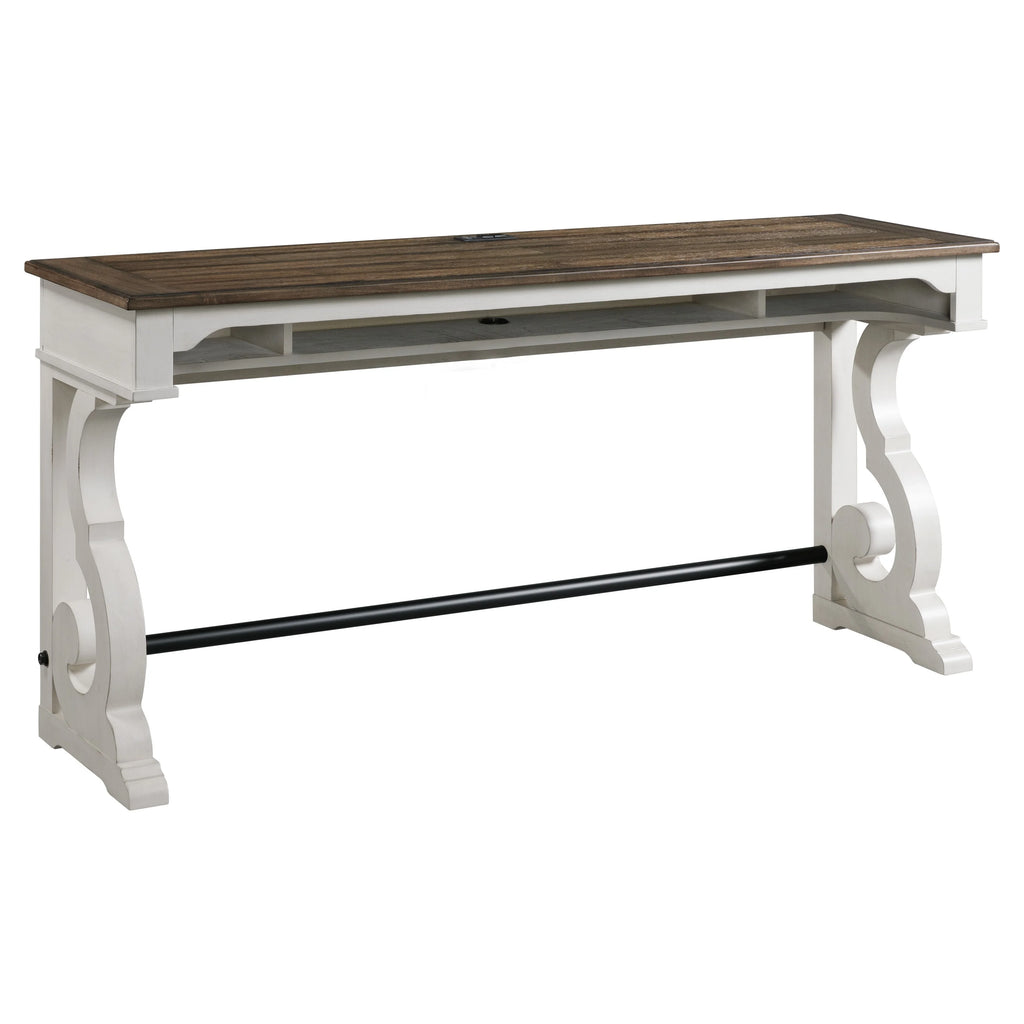 White Oak Wood Sofa Bar Table Y142204