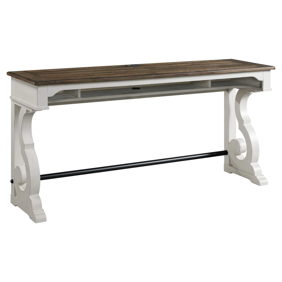 White Oak Wood Sofa Bar Table Y142204