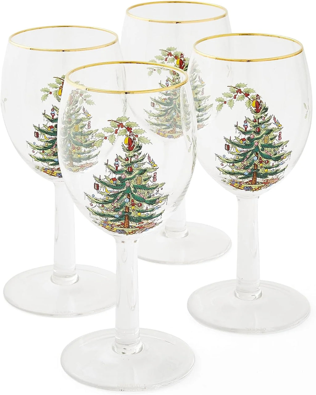 Set Of 4 Glass Wine Glasses E9176