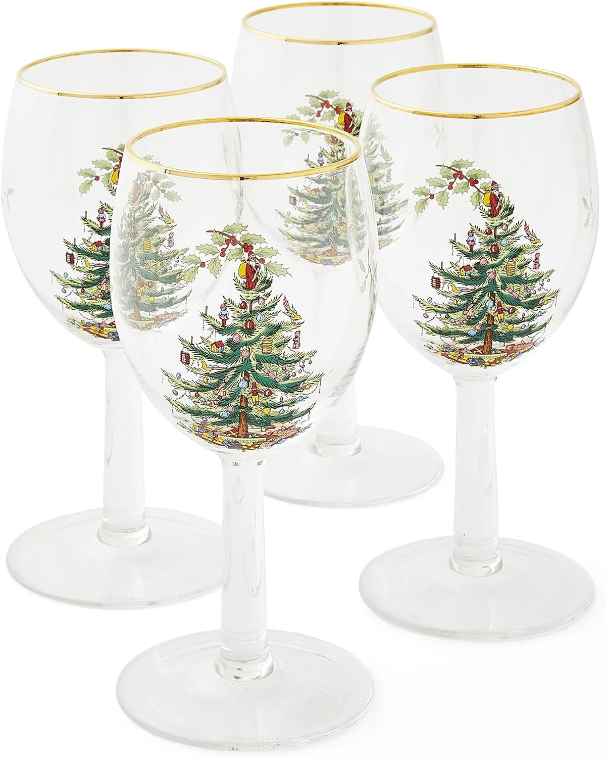 Set Of 4 Glass Wine Glasses E9176