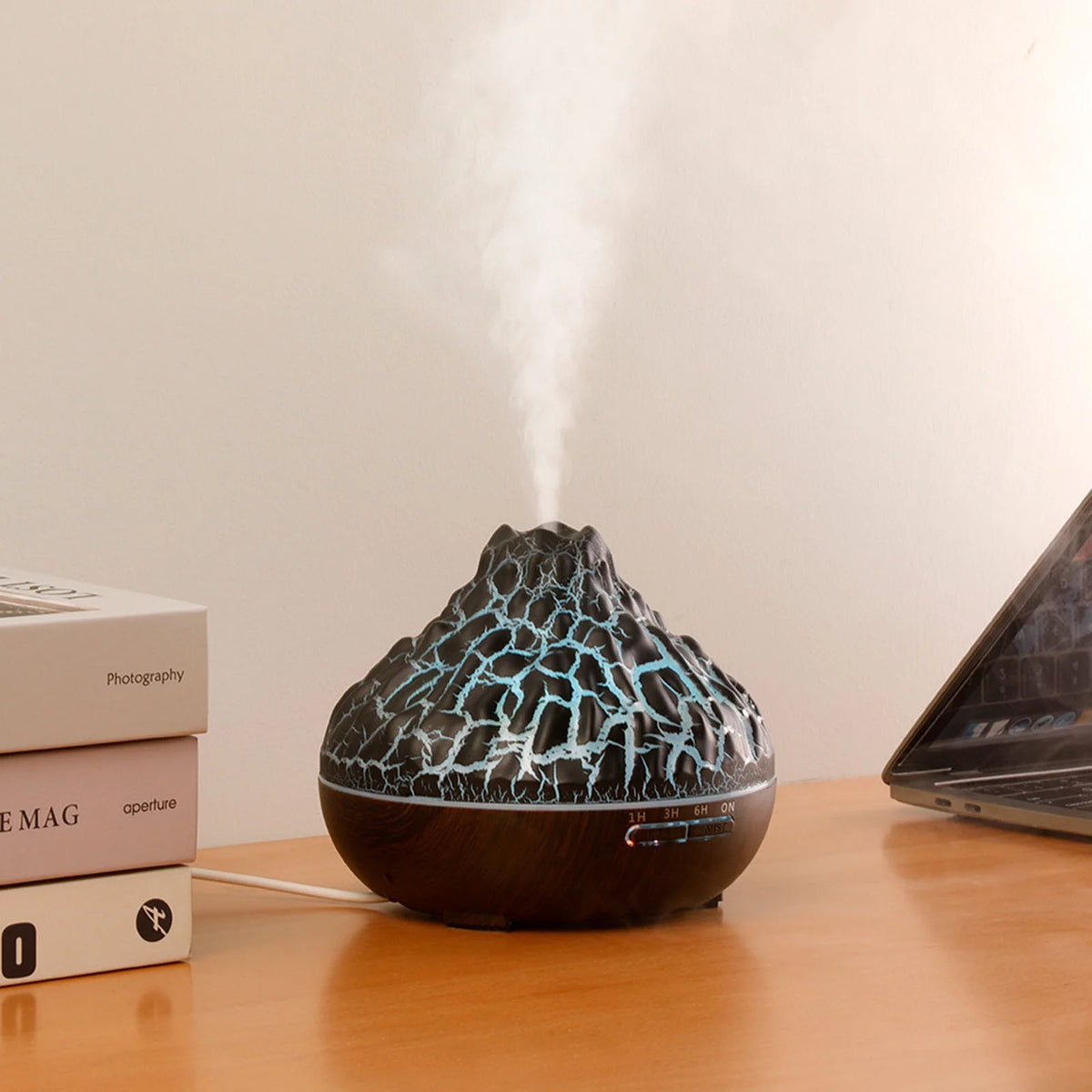 300ML Essential Oil Diffuser with Flame Light V66856