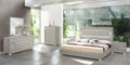 Grey Veneer LED King Bedroom Set 6Pcs A53859