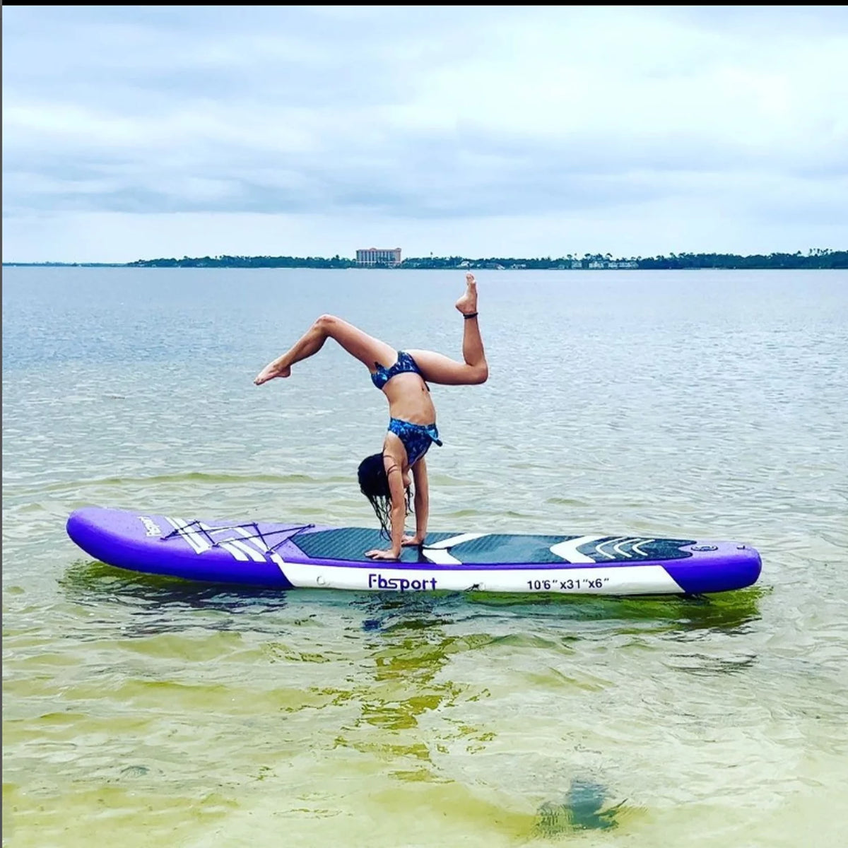 Inflatable Paddle Board 10.6ft Purple I915223