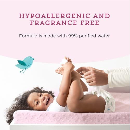 99% Water Based Baby Wipes, Hypoallergenic, Fragrance Free, 432 Count D575