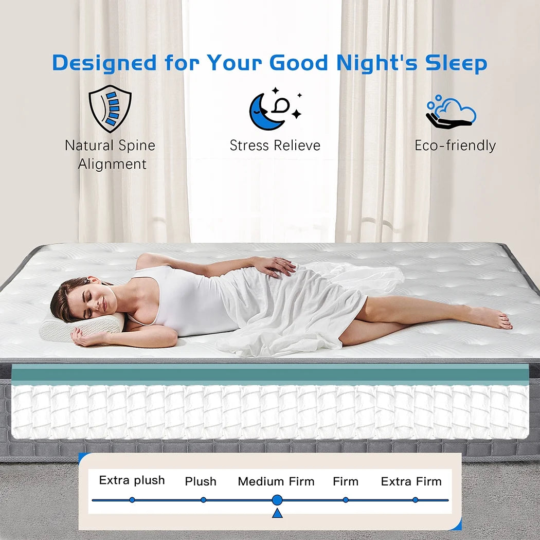 14 Gel Memory Foam Spring Hybrid Mattress Q568781