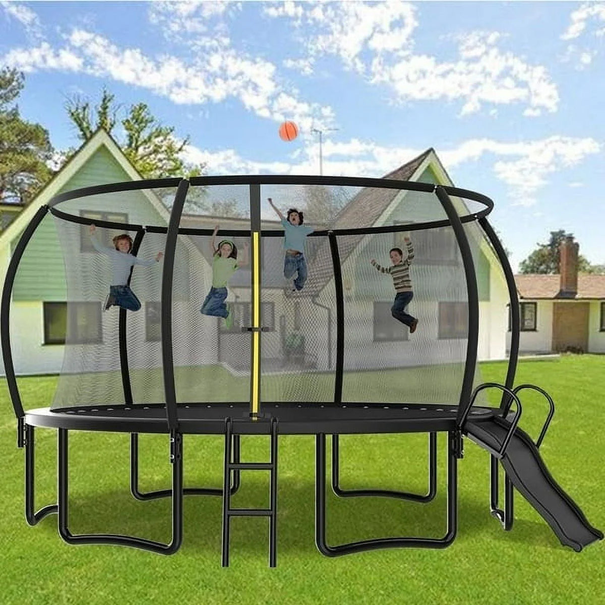 12FT Trampoline with Slide and Ladder R5244