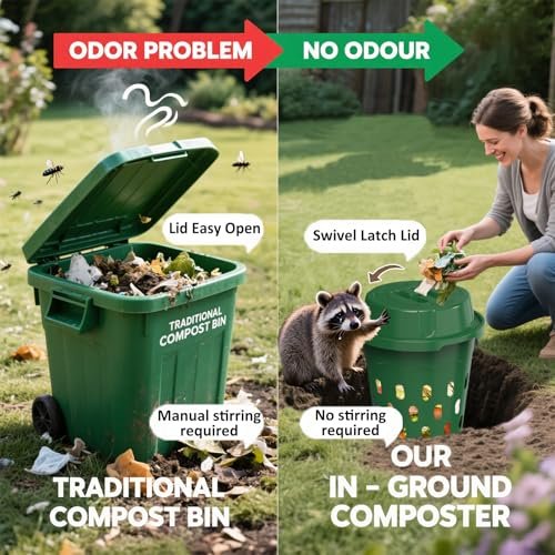 8L Worm Composter Bin with Aeration J69518
