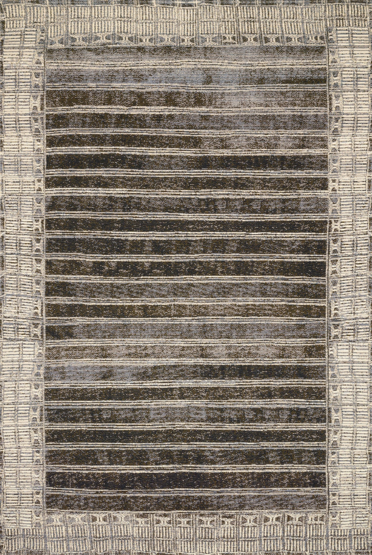 Charcoal Ivory Rug Q974