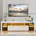 Black TV Stand for 70 Inch TV with LED Light D45312