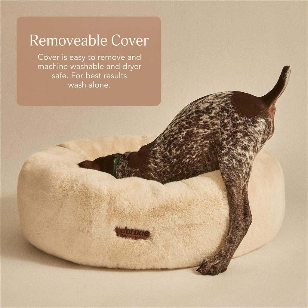 Extra Soft Dog Bed Removable Faux Fur Cover D9225