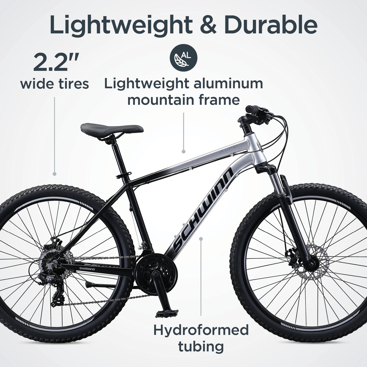 27.5 inch 21 Speed Grey Mountain Bike T160