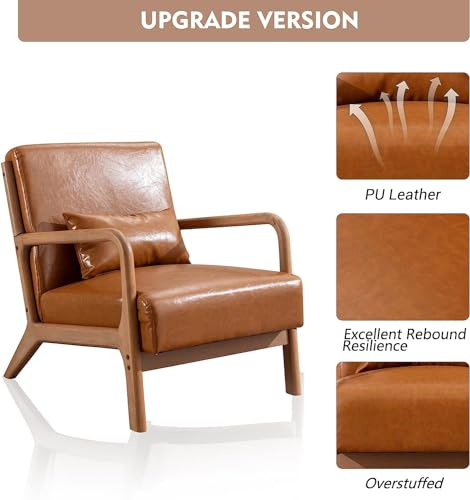 Beige Fabric Accent Chairs Set of 2 R4824