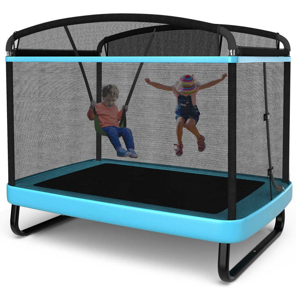 6FT Kids Recreational Trampoline with Swing W8034