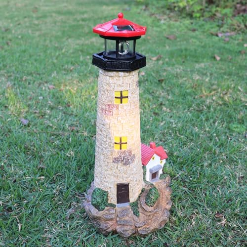 17.1" Solar Lighthouse with Rotating Beacon Z792