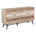 6 Drawer Farmhouse Wood Dresser D521535