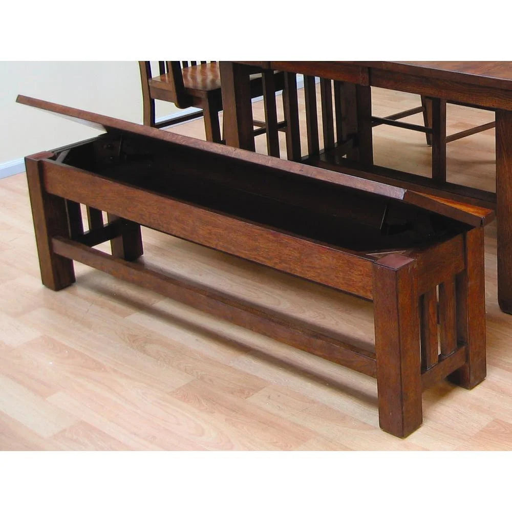 Oak Storage Bench F249