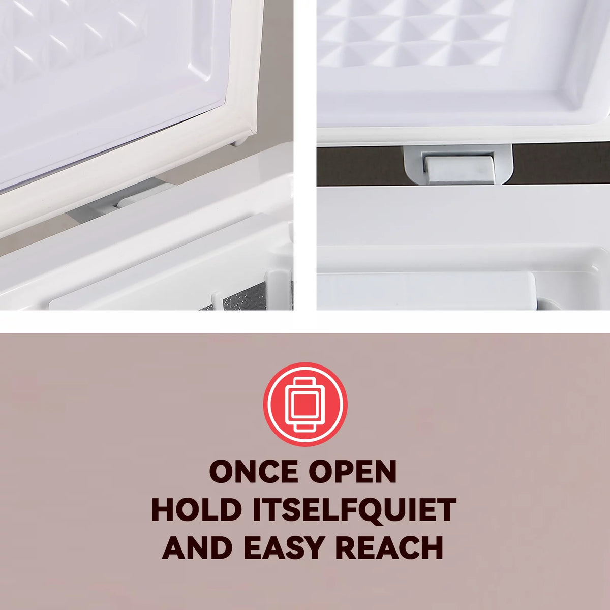 Small Chest Freezer with Storage Basket F279517