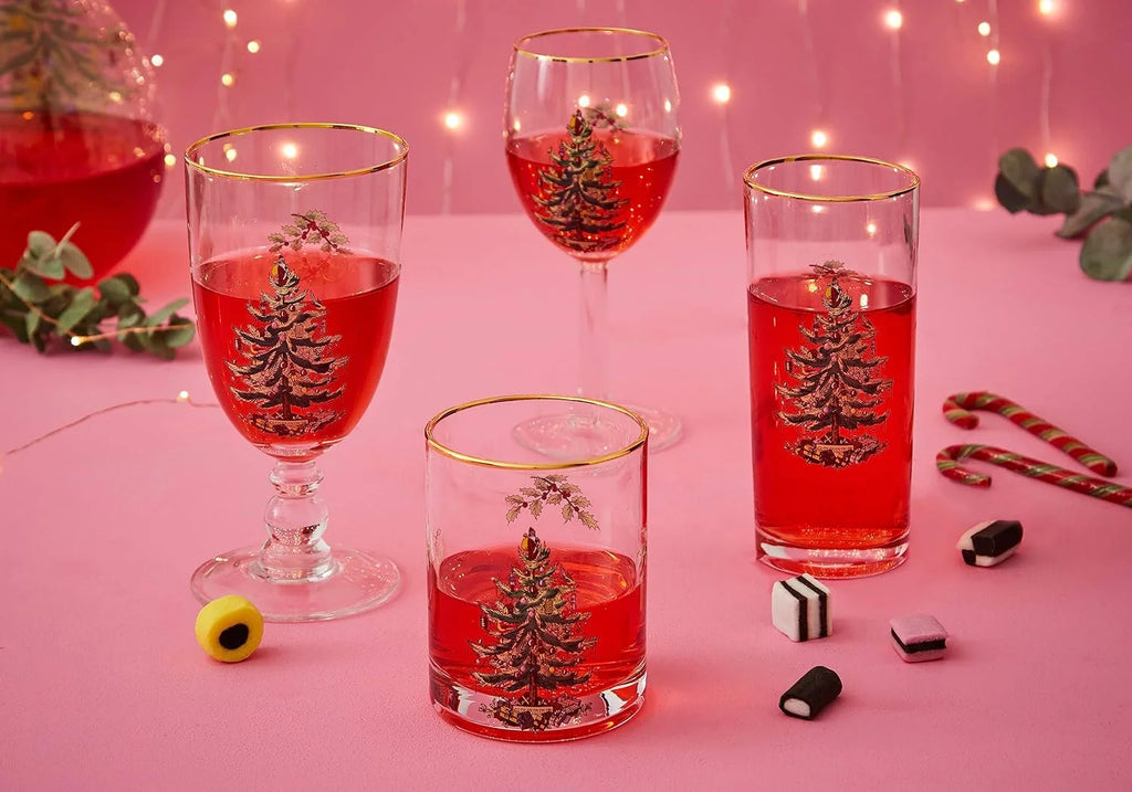Set Of 4 Glass Wine Glasses E9176
