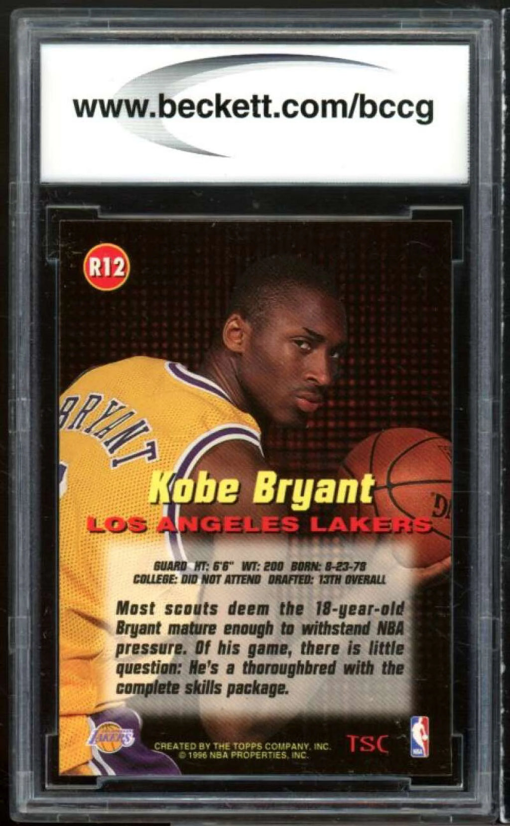 1996-97 Rookies 1 #R12 Kobe Bryant Rookie Card R138459