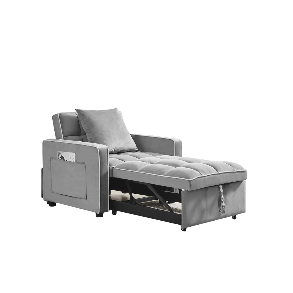 Velvet Convertible Chair Bed R730392