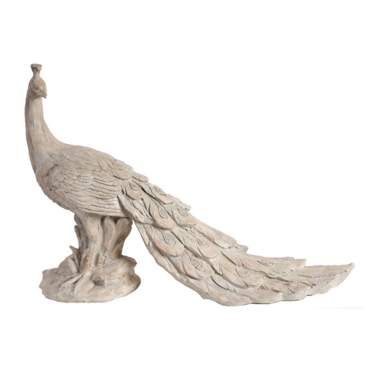 Cream White Sculptural Accent W602574