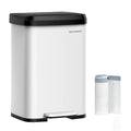 Stainless Steel Kitchen Trash Can with Step-on Pedal P4813