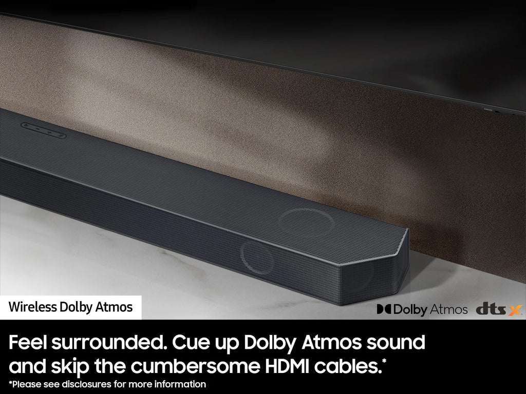 11.1.4ch Wireless Dolby Atmos Soundbar with Rear Speakers F639