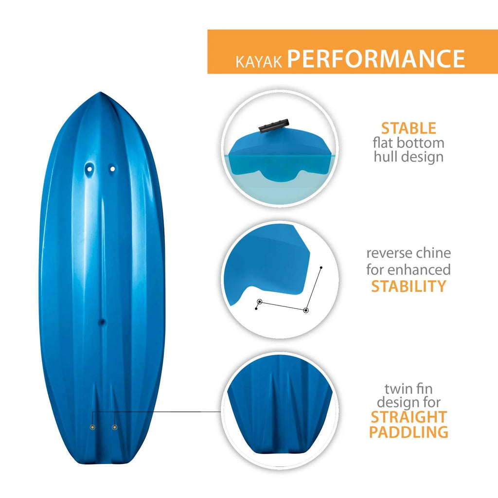 6 ft Youth Kayak Blue W887