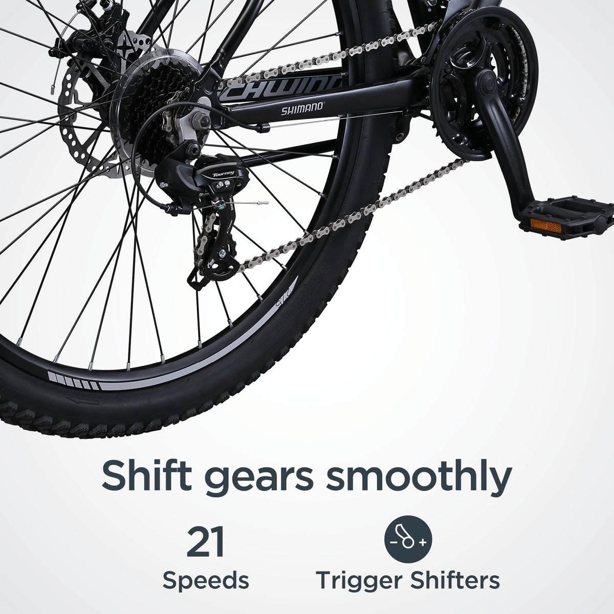 27.5 inch 21 Speed Grey Mountain Bike T160