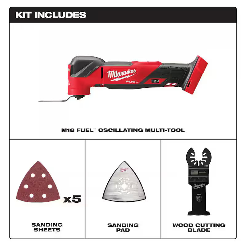 18V Cordless Brushless Oscillating Multi-Tool with Blade Kit T681