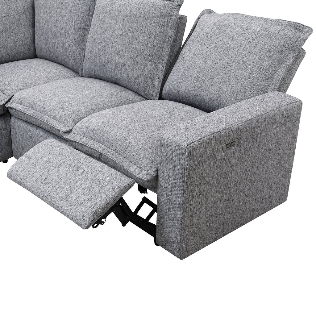 Gray Power Recliner Sofa Set C963