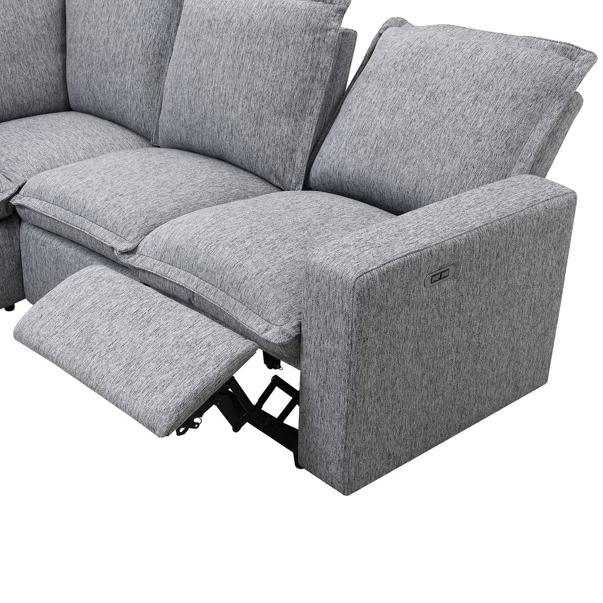 Gray Power Recliner Sofa Set C963