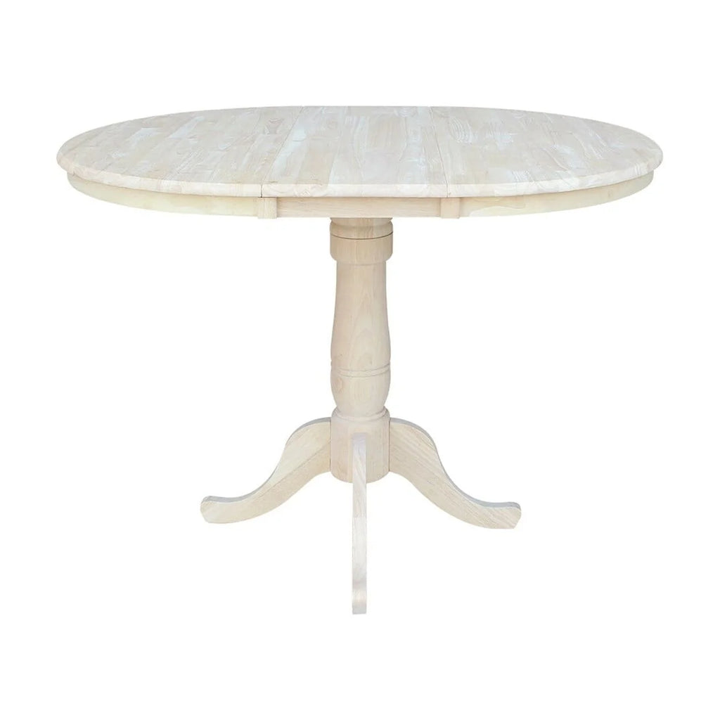 36" Round Counter Height Extension Table with 12" Leaf A4140