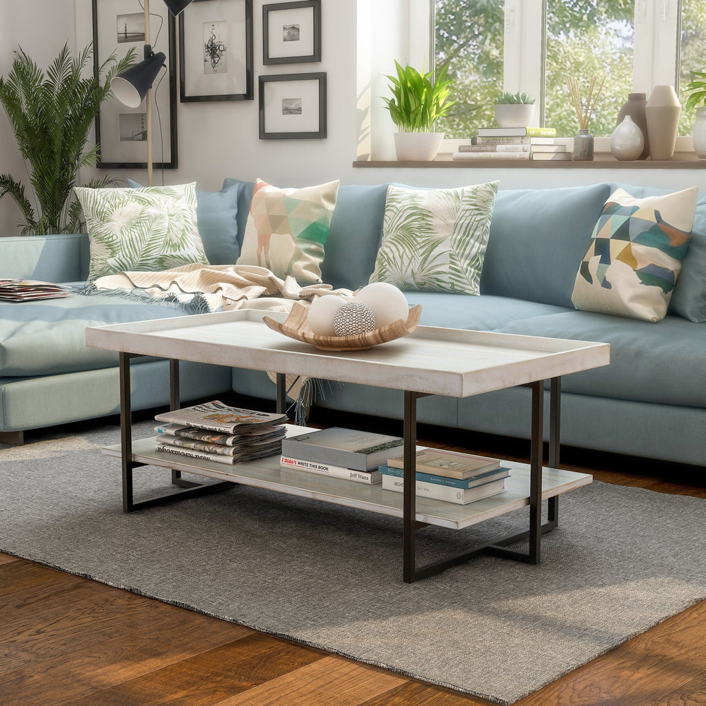 47-inch Metal 1-Shelf Coffee Table L343828
