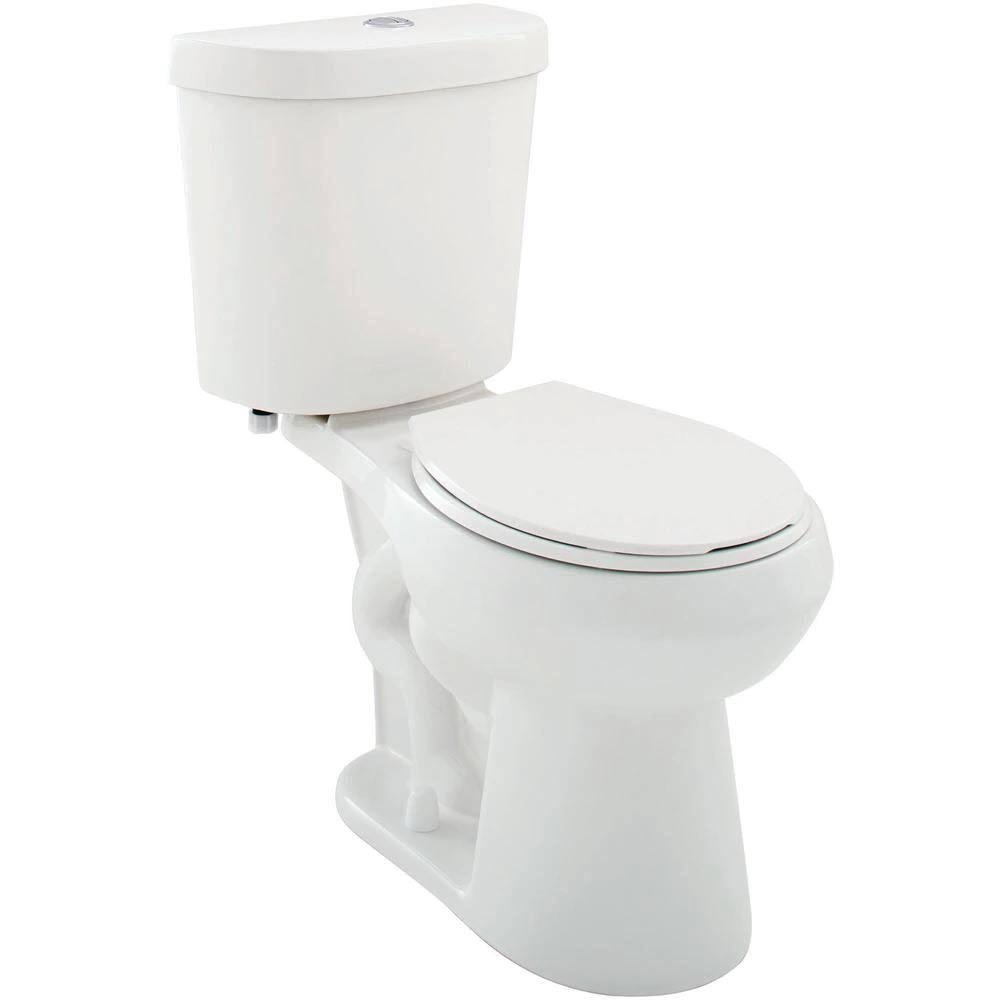 2-Piece Dual Flush Round Toilet in White G70038
