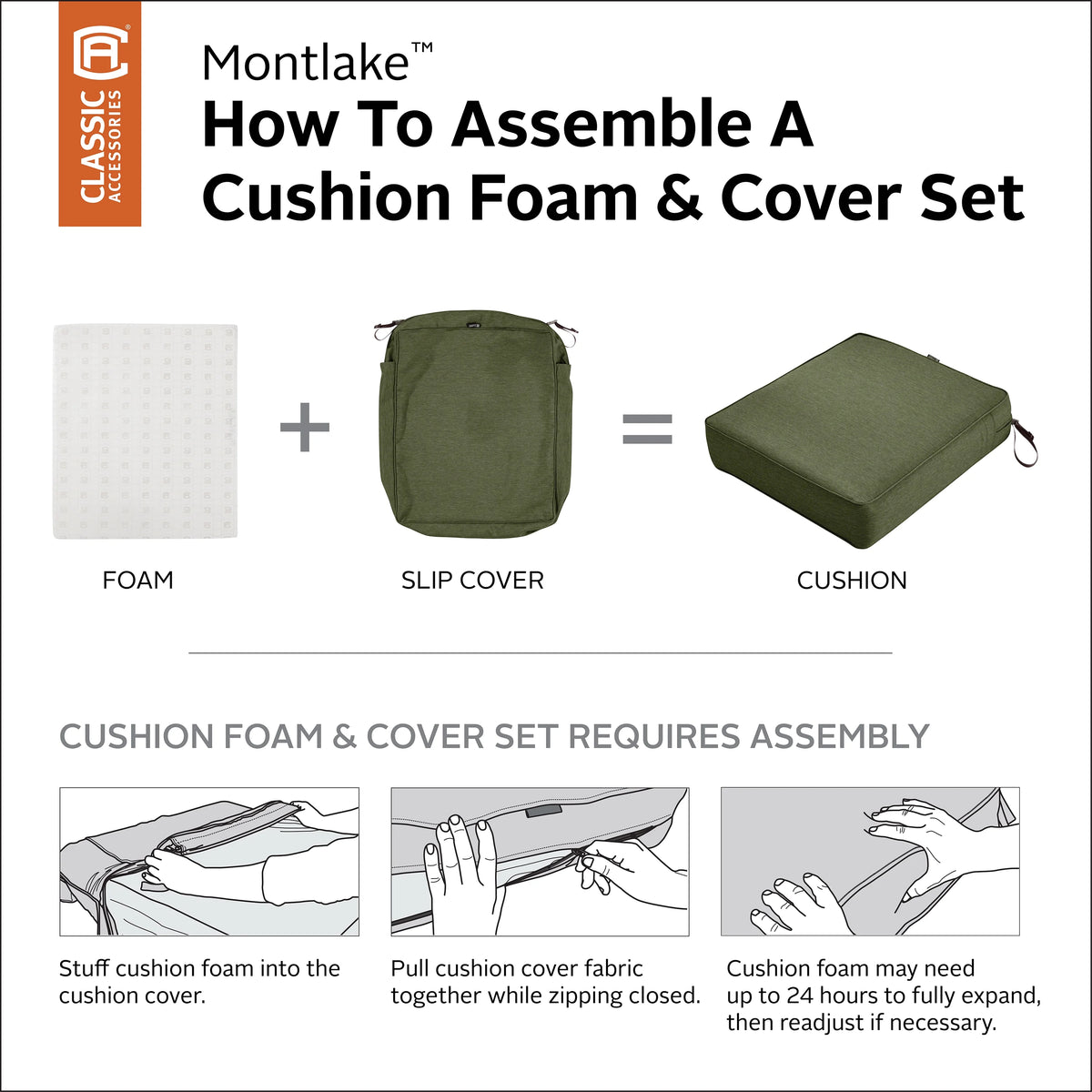 Square Patio Dining Seat Cushion J3062