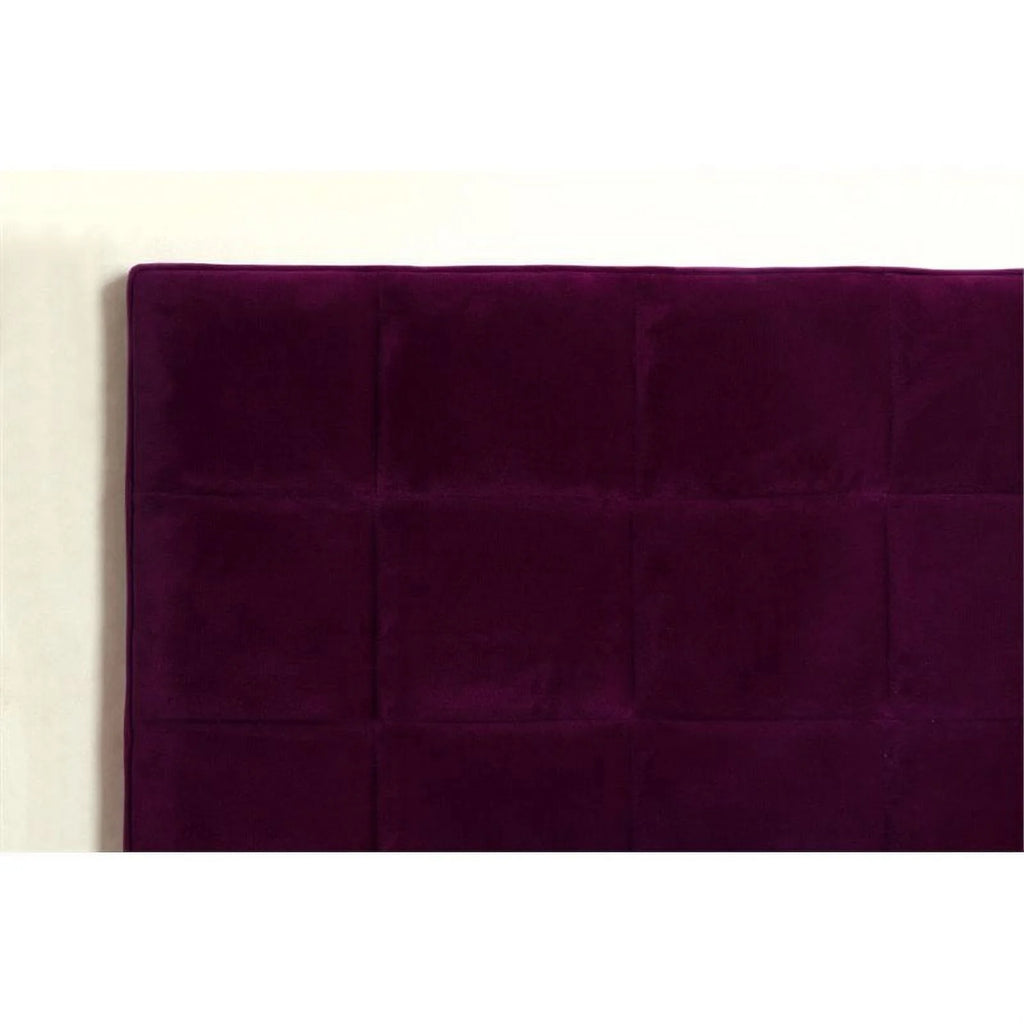 Purple Fabric Upholstered Full/Queen Headboard M357