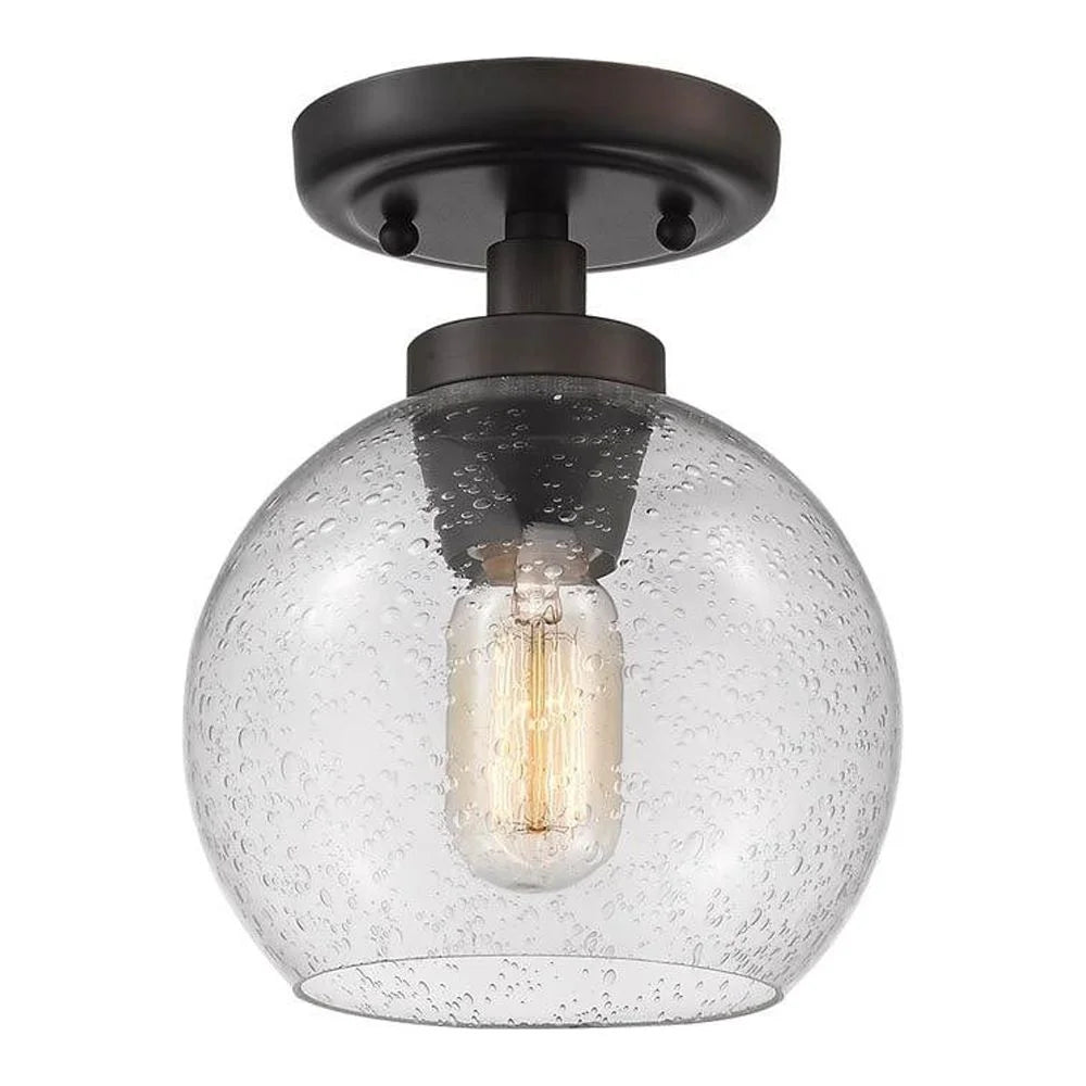 Flush Mount in Pewter with Clear Glass H448390