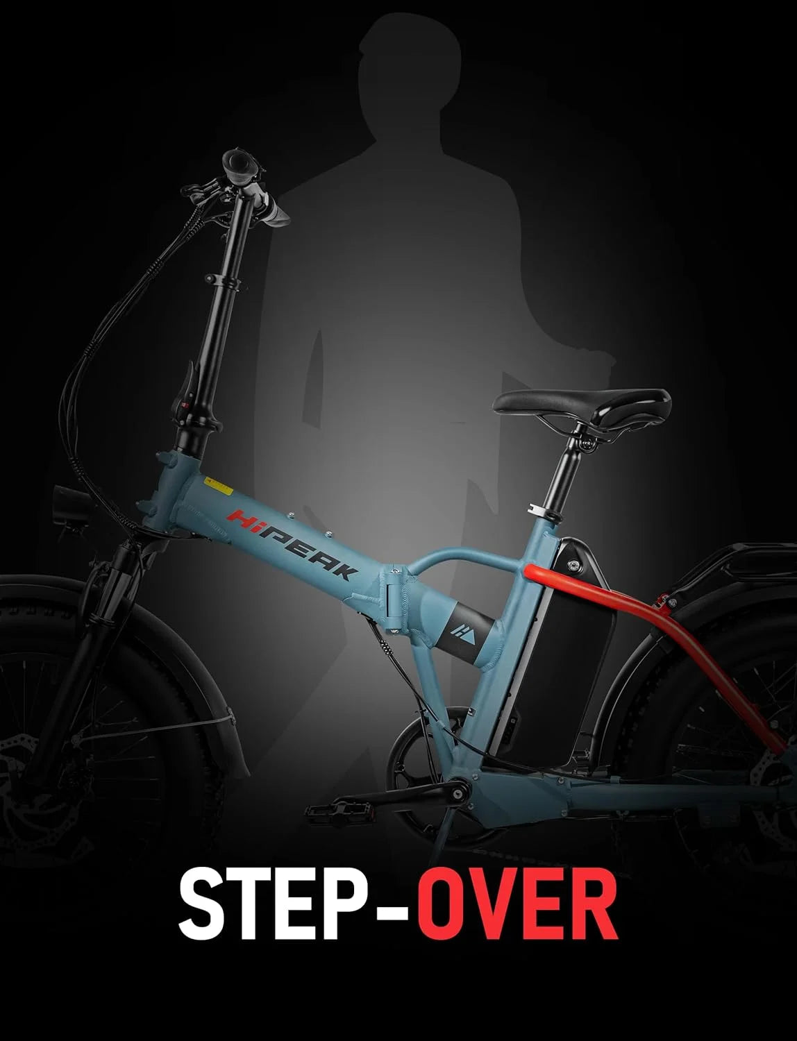 750W Folding Electric Bike 48V 15Ah Fat Tire B5328