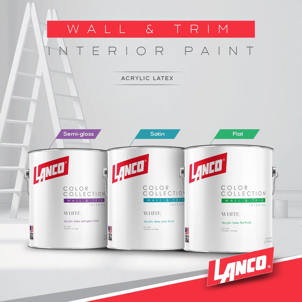 White Semi-Gloss Interior Wall & Trim Paint R497