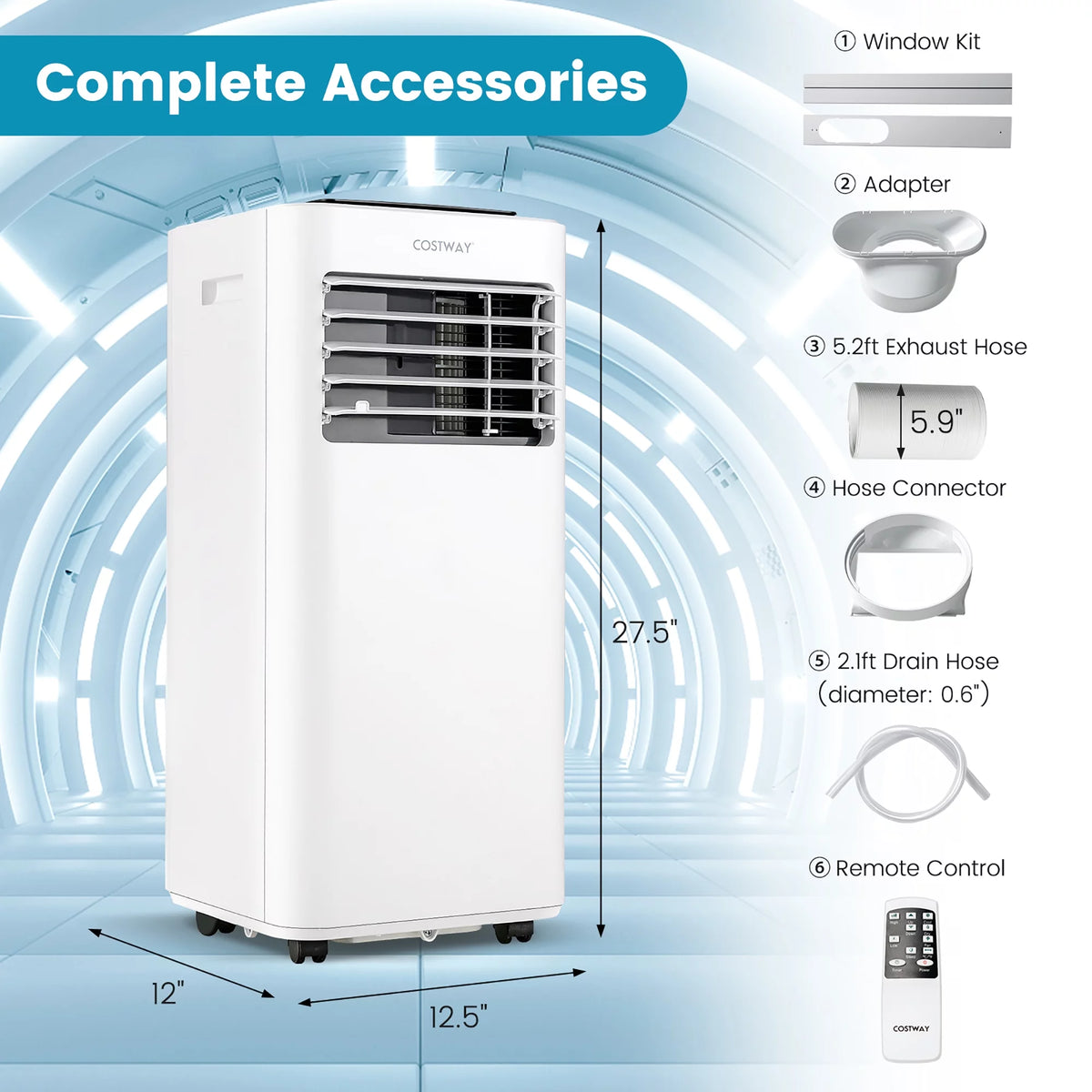 8000 BTU Portable Air Conditioner M4256