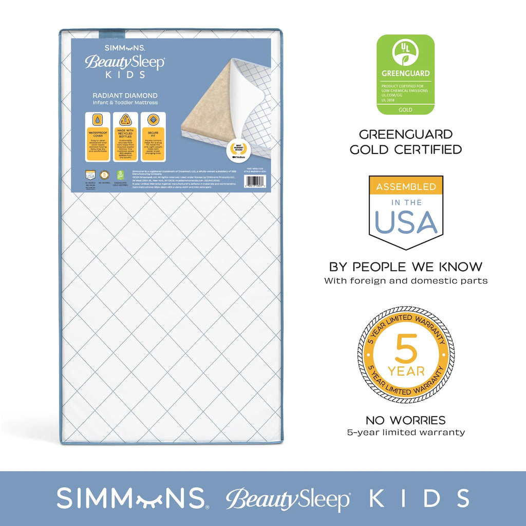 Waterproof Extra Firm Crib and Toddler Mattress G7002